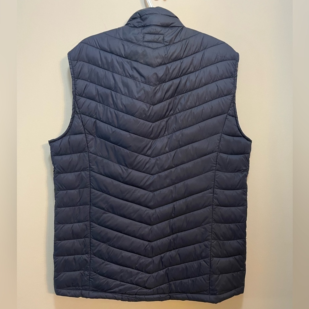 Lightweight Puffer Vest Tom Tailor Navy Blue Full Zip Men’s L/XL - Picture 4 of 14